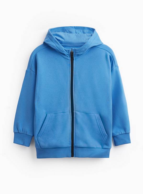 Bright Blue Zip Through Hoodie 13 years